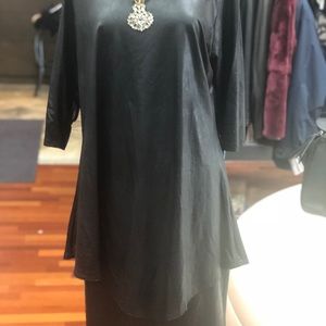 Leather Look Tunic and Pencil Skirt